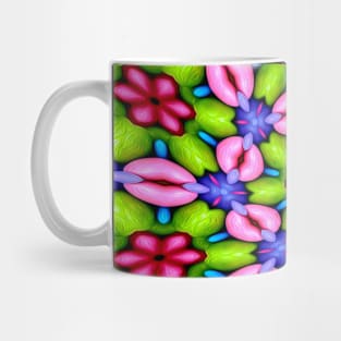 Cute Pink Flower Pattern Mug